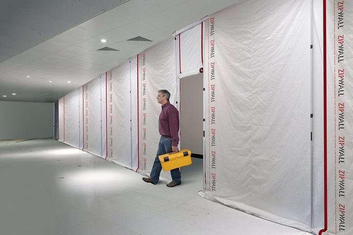 ZIPWALL ZF5 Wiederverwendbare Barriere, Weiss, 1 Pack, 1 Pack