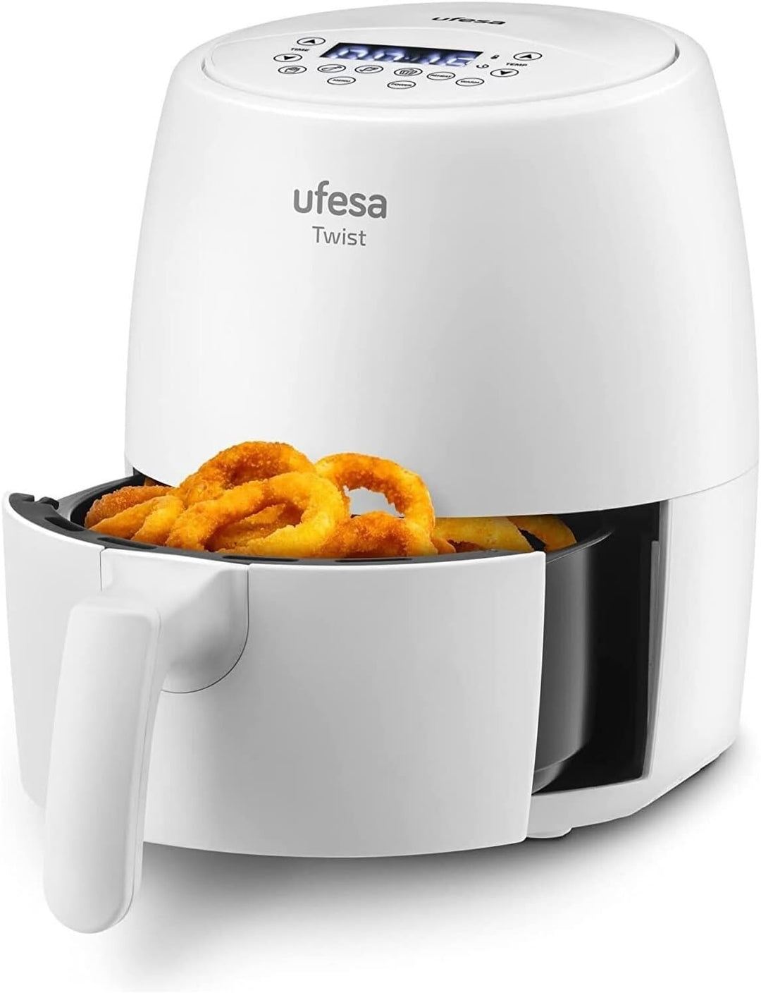 Ufesa Twist Heissluftfritteuse ohne Öl, 2L, Airfryer mit 6 Programme, 1200w, Zeitchaltuhr, Temperatu