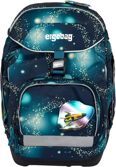 ergobag pack Set ergonomischer Schulrucksack Flexibel 6-teilig 1. Klasse Grundschule Raumfahrbär - D