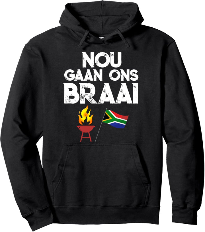 South African Nou Lass uns lustig braten Pullover Hoodie