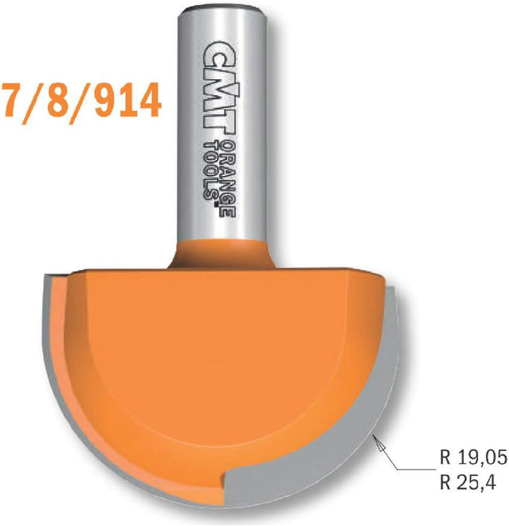 CMT Orange Tools 914.690.11 – Erdbeere Radio konvex HM S 12 D 19 R 9.5
