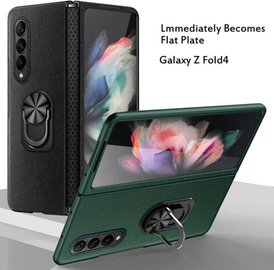 COQUE Galaxy Z Fold 4 Hülle, Schlanke All-Inclusive Handyhülle mit Klappständer, Faltbare Handyhülle