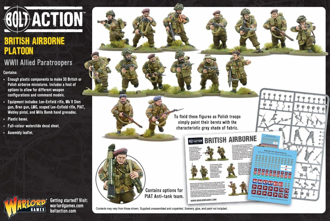 WAR-402011009A – Spiele von Kriegsherrn – britische Fallschirmjäger des Zweiten Weltkriegs und in de
