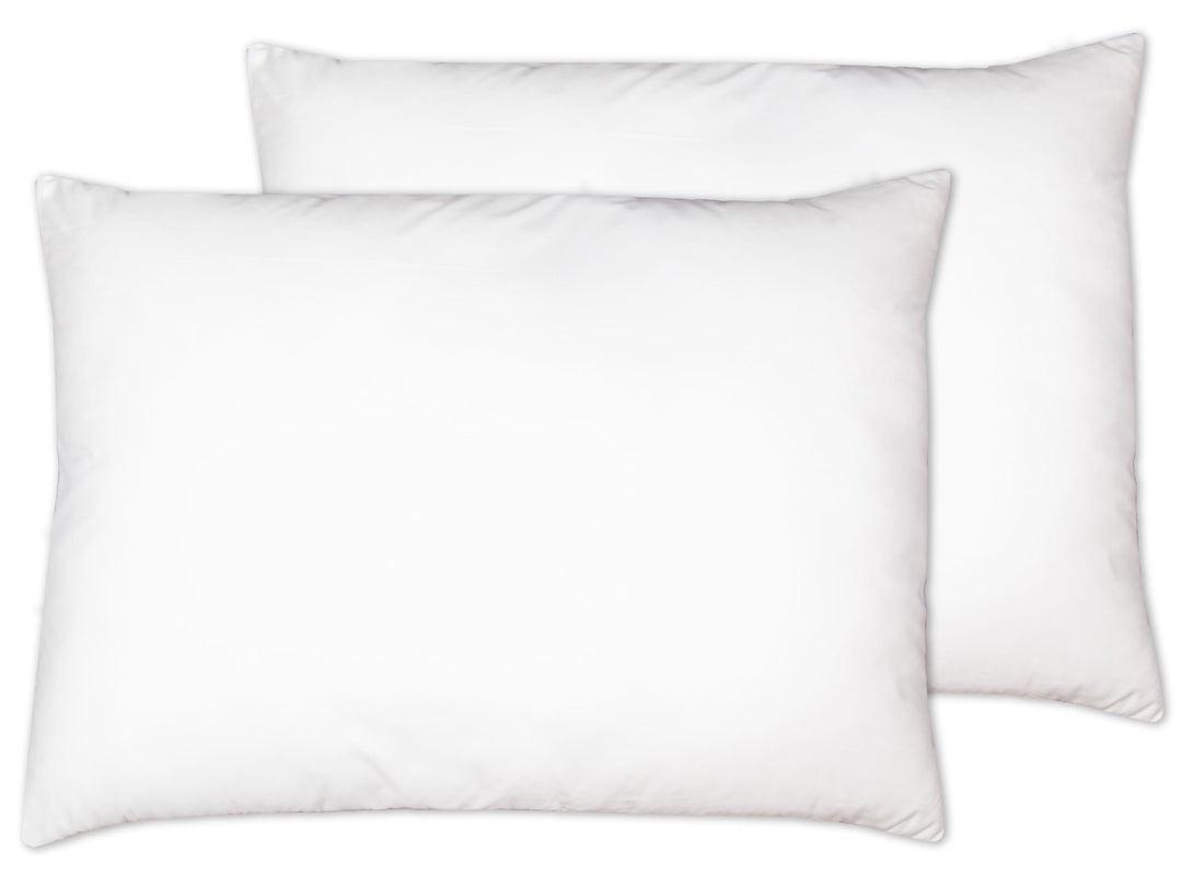 ZOLLNER 2er Set Kopfkissen, Schlafkissen, Hohlfaserfüllung, 50x70 cm, weiss 50 x 70 cm, 50 x 70 cm