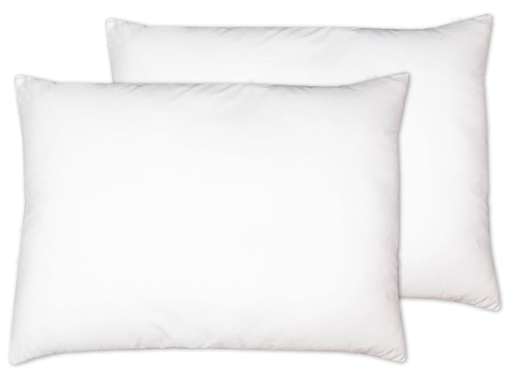 ZOLLNER 2er Set Kopfkissen, Schlafkissen, Hohlfaserfüllung, 50x70 cm, weiss 50 x 70 cm, 50 x 70 cm