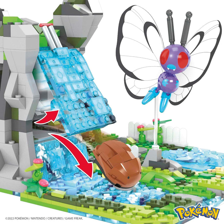 Mega Construx HHN61 - Pokémon Ultimate Jungle Expedition, Dschungel Bauset mit 1347 Teilen, Konstruk