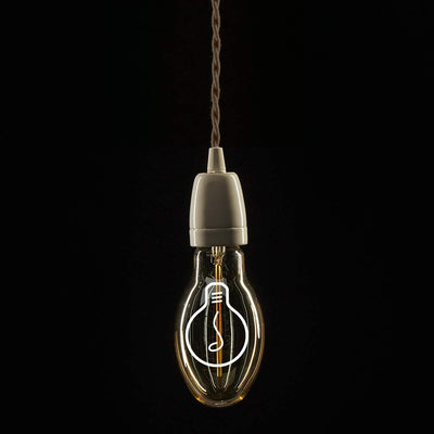 Amarcords - Textilkabel für Lampen BRAUN, geflochten, Baumwolle, 30 Meter, mit Erdung 3x0,75 - Stoff