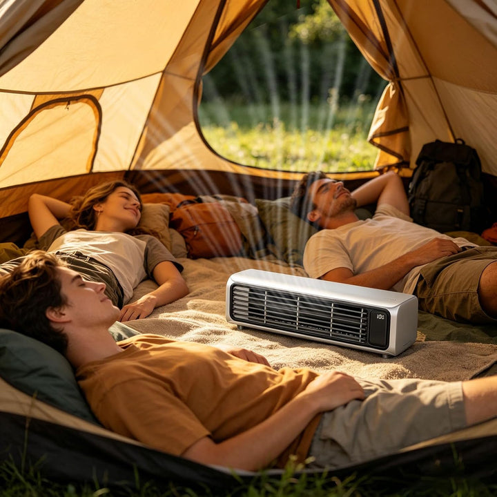 Generisch AirZuma Ventilator, Air Zuma Tragbarer Ventilator – Kompakte Bauweise, Einstellbare Lüfter