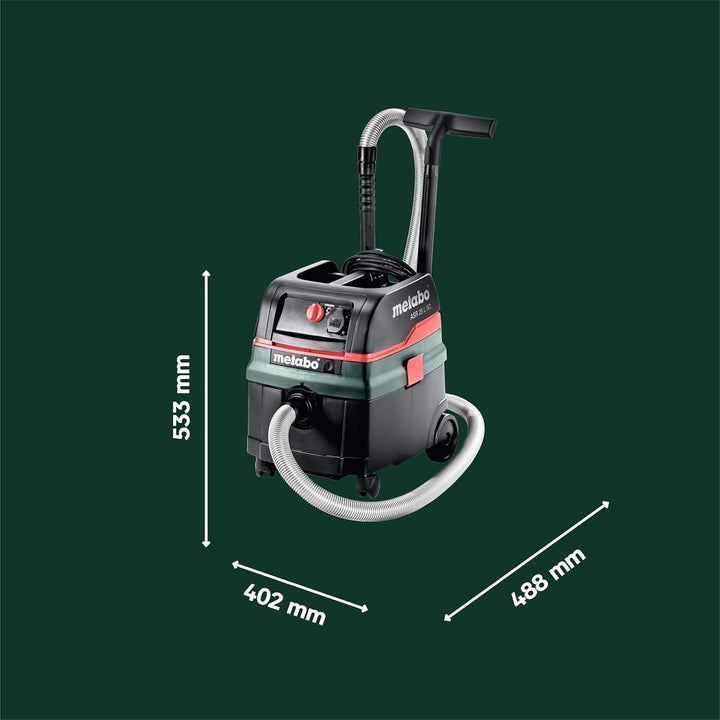 Metabo Allessauger ASR 25 L SC (602024000) Karton; mit elektromagnetischer Abrüttlung, Luftleistung