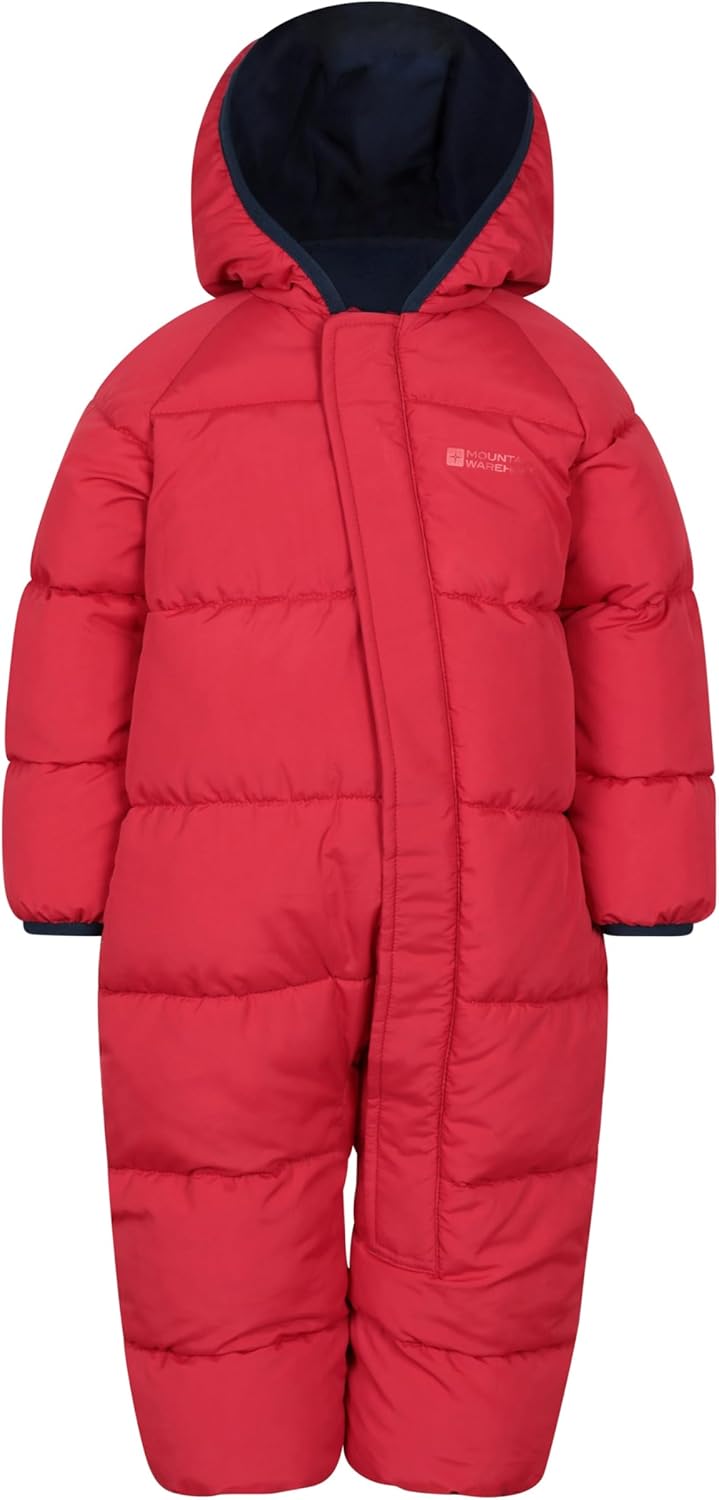 Mountain Warehouse Frosty Kinder Winter Anzug Gefüttert Schneeanzug 6-12 Monate Dunkel Rot, 6-12 Mon
