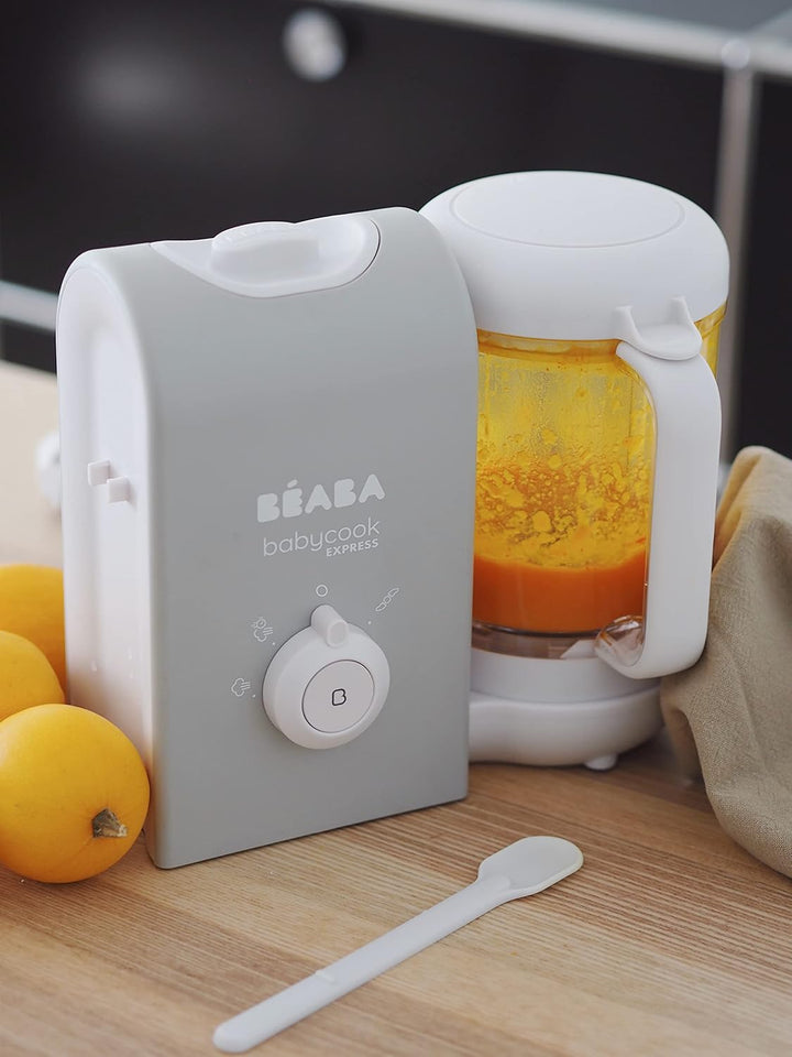 BEABA, Babycook Express, 4 in 1 Babynahrungszubereiter, schnelles Kochen: weniger als 15 Min, Mixen,