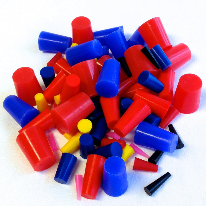 160 Stück Hochtemperatur-Silikon-Gummi-Endkappen und konische Stopper Sortiment Set Pulverbeschichtu
