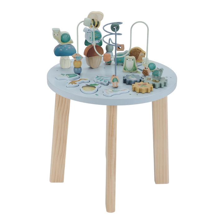 Little Dutch 7241 Holz Aktivitätstisch/Spieltisch - Forest Friends blau