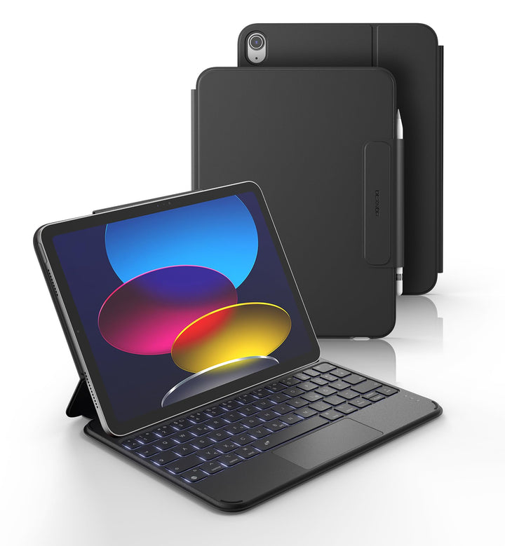 Dexnor Hülle mit Tastatur für iPad A16 11 Generation/10 Generation(11/10.9 Zoll, 2025/2022), Magneti