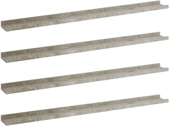 homiuse Wandregal 4 STK. Betongrau Wandregal Holz Wand BüCherregal Wand Regal Holz Wandregal KüChe K