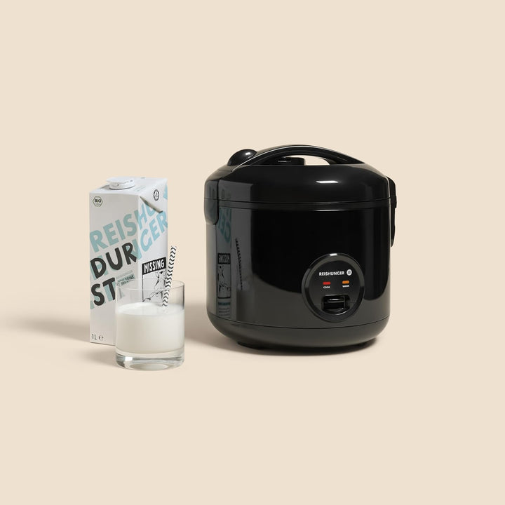 REISHUNGER Reiskocher &amp; Dampfgarer mit Keramikbeschichtung - 1,2L, Grau - Für 1-6 Personen - Schnell