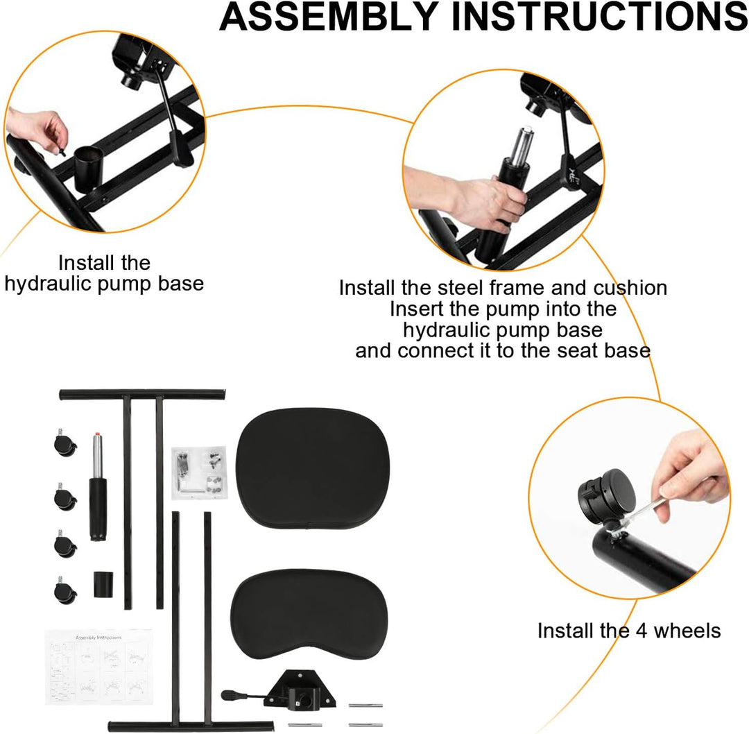 Himimi Kniestuhl Ergonomisch mit dickem Memory Foam Kissen, höhenverstellbarer Kniehocker Einstellba