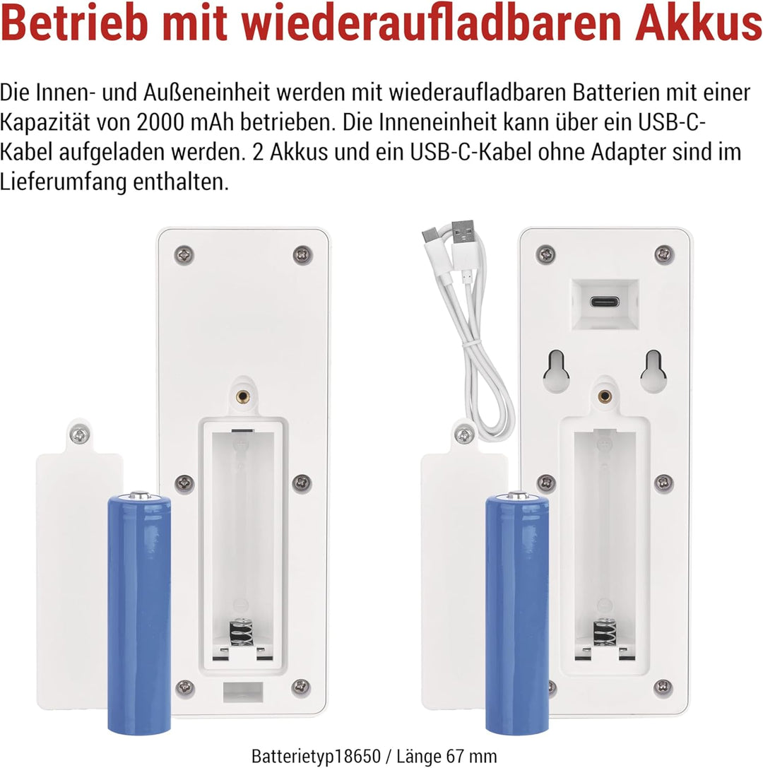 EMOS - Audio-Türsprechanlage Set, Wireless - drahtlose Verbindung, Elegantes Design - Audio-Kit/Gege