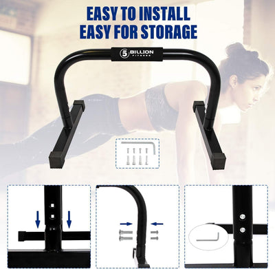 5BILLION FITNESS Parallettes Calisthenics, Liegestützgriffe, Push Up Stand Bar für Home Fitnessraum