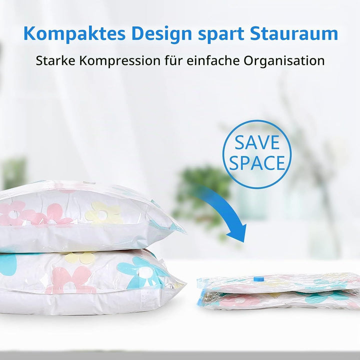 Vakuumbeutel 9 Stück 2L 100x80cm + 3M 80x60cm + 3S 60x40cm Vakuum Aufbewahrungsbeutel Reise Vakuum W