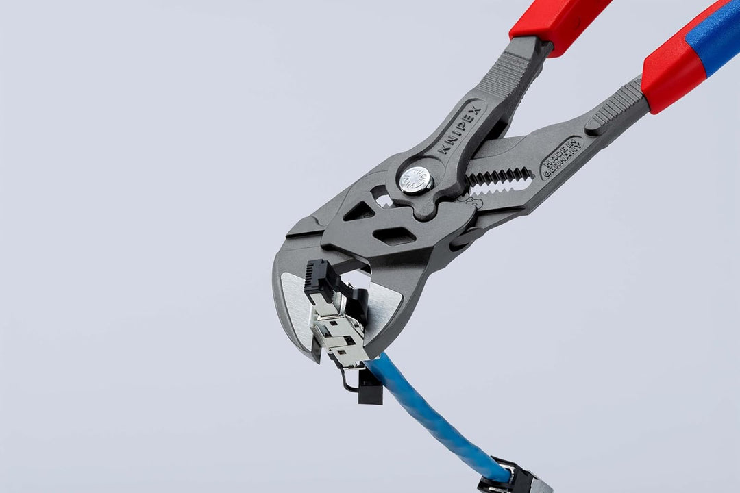 KNIPEX Zangenschlüssel, Multi-Schraubenschlüssel, Chrom-Vanadium, atramentiert, mit 2K-Griffen, 250