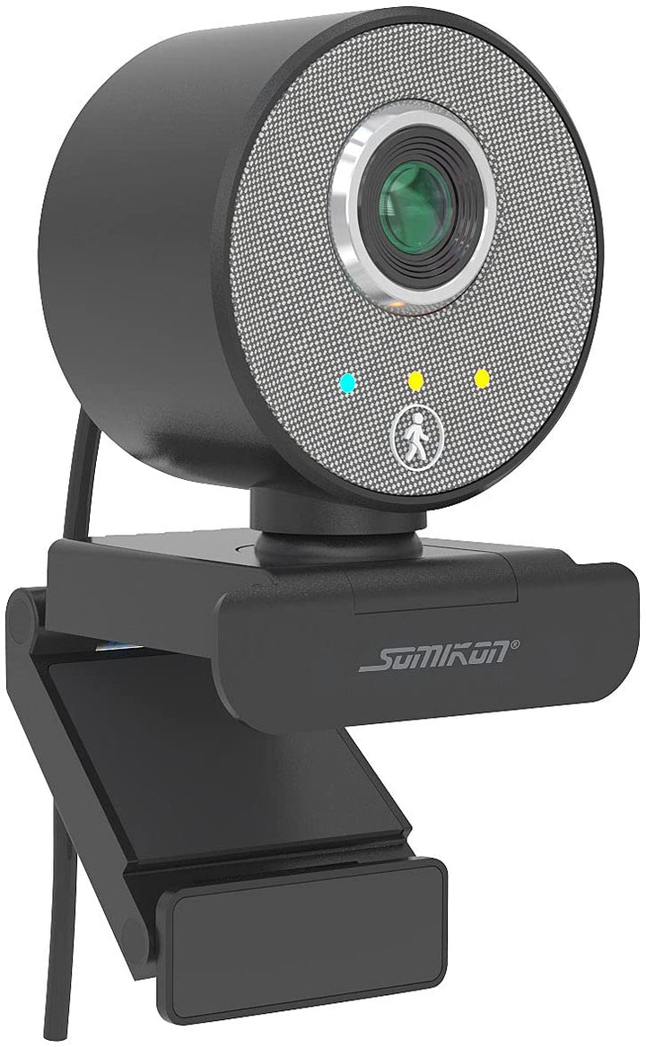 Somikon USB Camera: Autotracking-USB-Webcam mit Full HD, Super-WDR, 120°, Stereo-Mikrofon (PC Cam, P