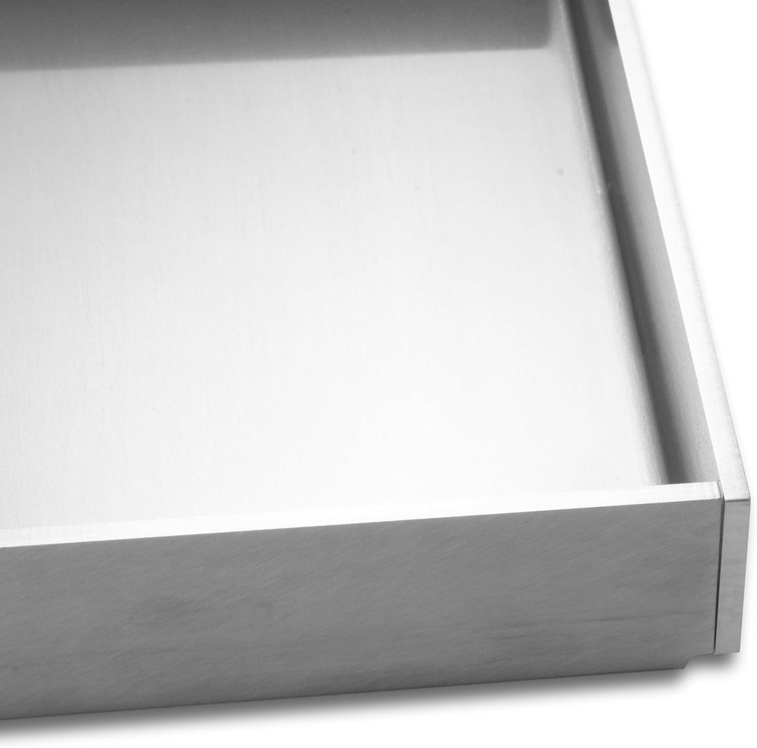 Plancha Edelstahl Grillplatte - passend für Burnhard Fred - Medium 41,5x23,5cm | 4mm Massiv, Burnhar