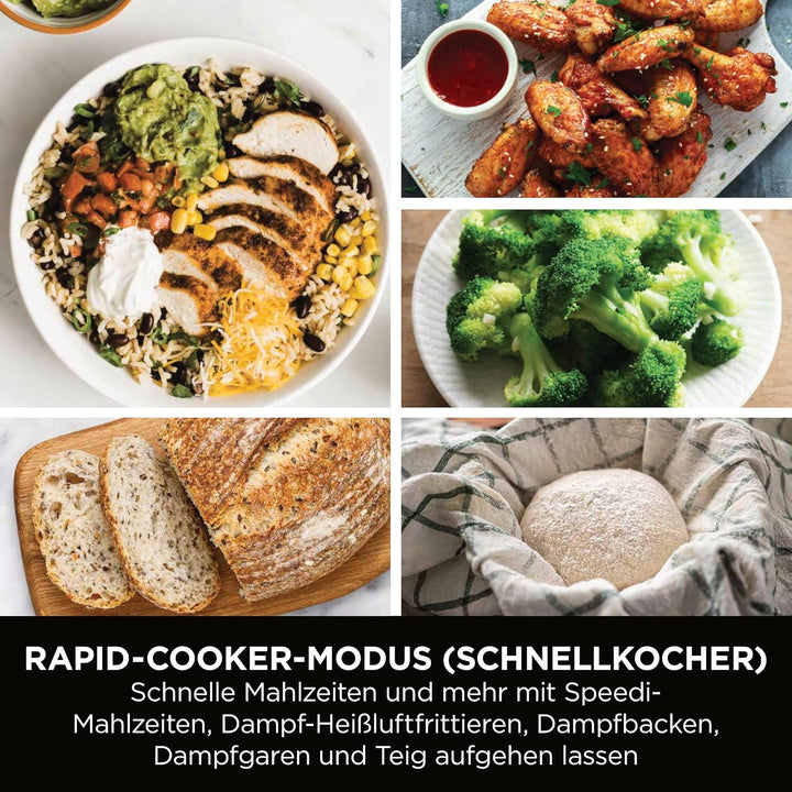 Ninja Speedi Multikocher, 5,7L, 12-in-1 Multicooker, Air fryer Heissluftfritteuse, Slow Cooker Langs