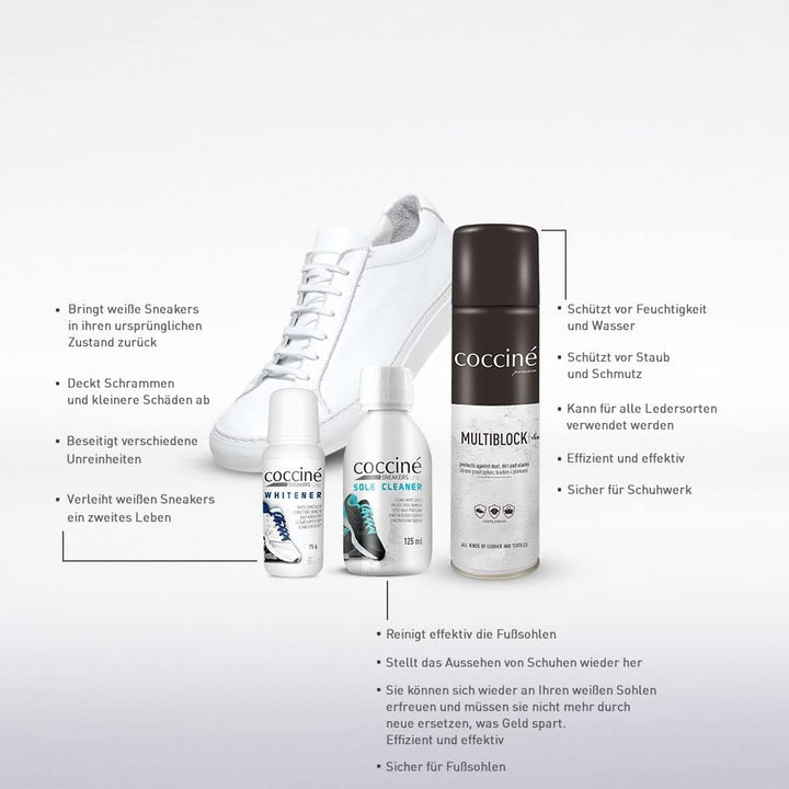 Cocciné - Sneaker Whitener, Schuhreiniger Weisse Schuhe, Schuh Weissmacher, Sneaker Cleaner Weiss, S
