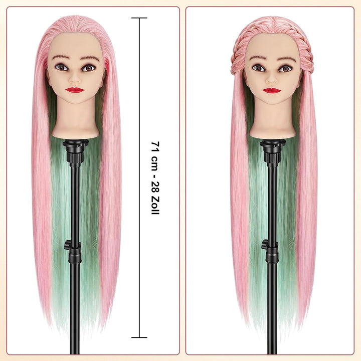 TwoWin Training Head Friseur Head Friseurübungsleiter Cosmetology Mannequin Manikin Dolls Haarstylin
