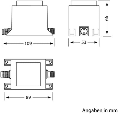 ledscom.de 40W LED Trafo-Trafo/Transformator für Stecksystem NEMO, Stecker, 12V AC, schwarz, IP68, 2