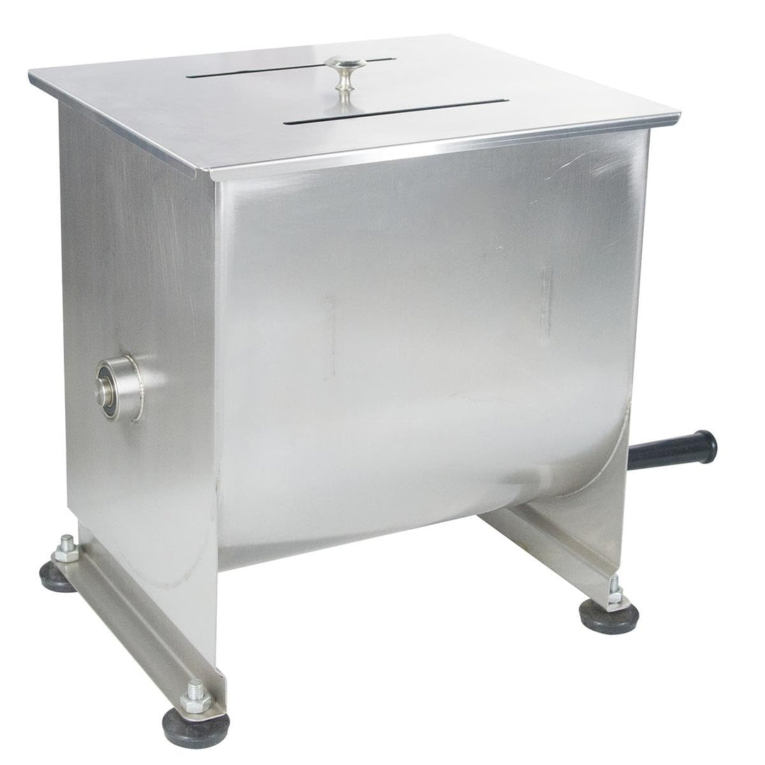 Allpax Fleischmischer 40 Liter aus Edelstahl - manuell (Handkurbel) - Mischkapazität: 26-35 kg, Flei