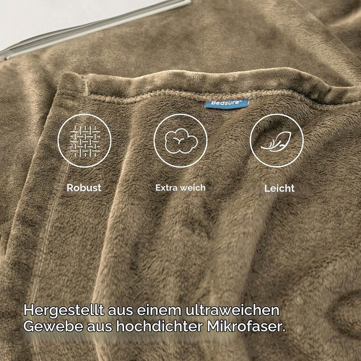 BEDSURE Kuscheldecke Flauschig Decke Fleecedecke - Wohndecke Warm Winter Weich, Sofadecke XXL, Decke