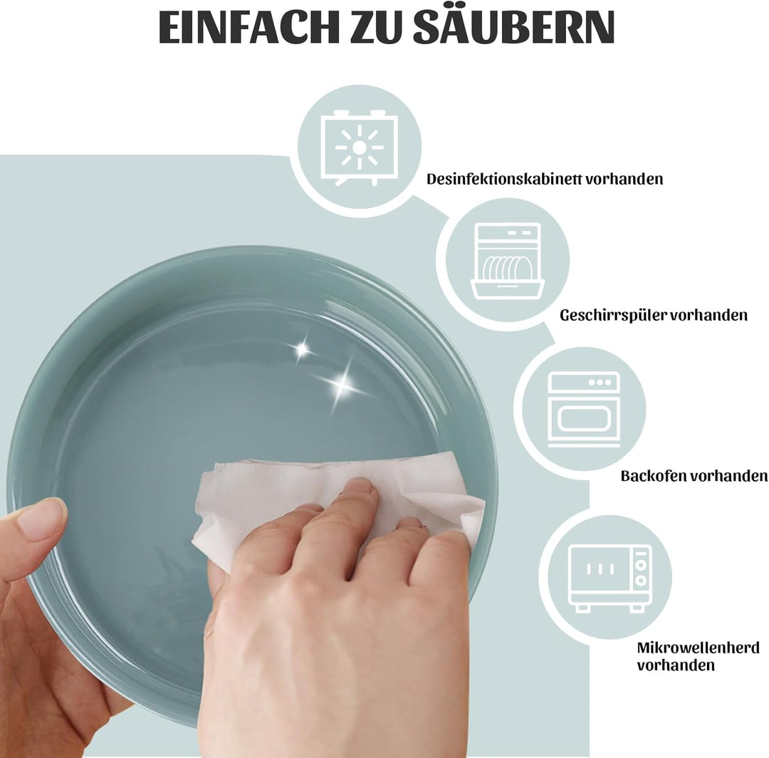 SPUNKYJUNKY 15° Kippbare Keramik Hundenapf mit Holzständer Futter und Wassernapf rutschfest für Hund