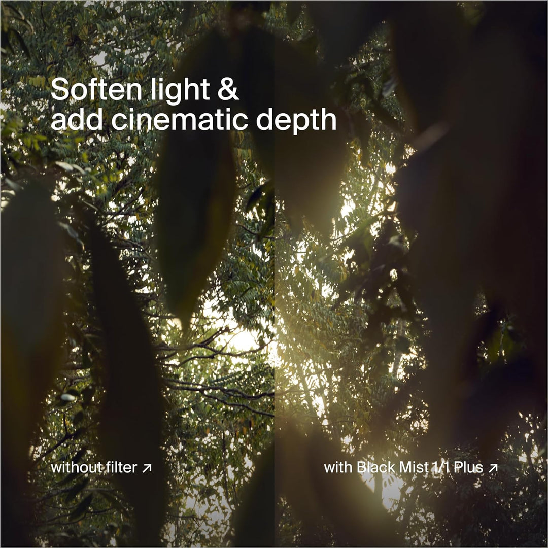 Urth 82mm Magnetischer Ethereal Black Mist 1/1 Diffusionsfilter (Plus) — Kinoeffekt, 20-fache Nanobe