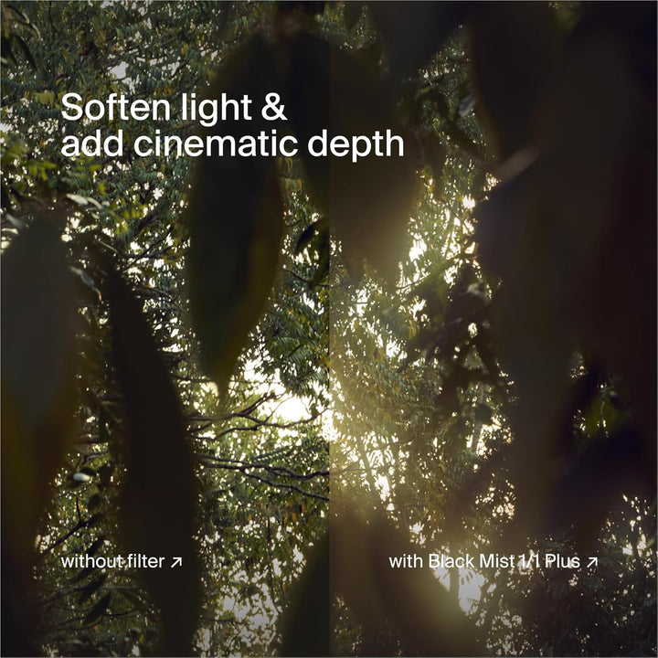 Urth 82mm Magnetischer Ethereal Black Mist 1/1 Diffusionsfilter (Plus) — Kinoeffekt, 20-fache Nanobe