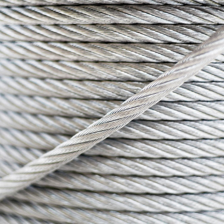 20 m Drahtseil 5mm TOP ARTIKEL 6x19 Stahlseil verzinkt Drahtseil Seil Stahl Draht Forstseil Windense