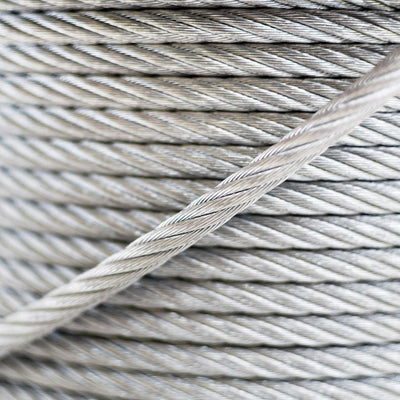 DQ-PP | GALVANISED WIRE ROPE | 2 milimeters | 100 meters | 6x7 strand | weaved steel cable | zinced