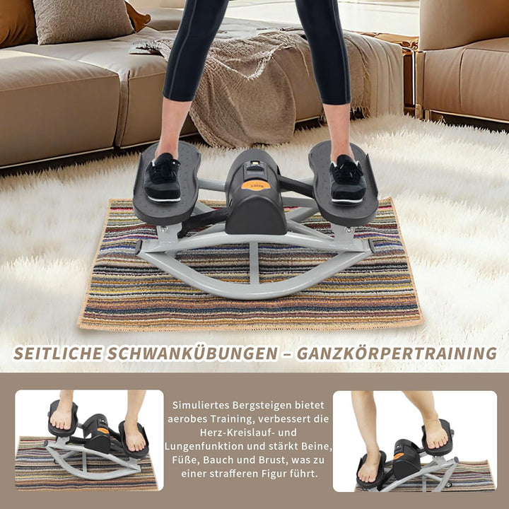 Rock Stepper, Step Rocker seitlich, Seitlich schwingender Fitness-Stepper Heimtrainingsgerät, Fitnes