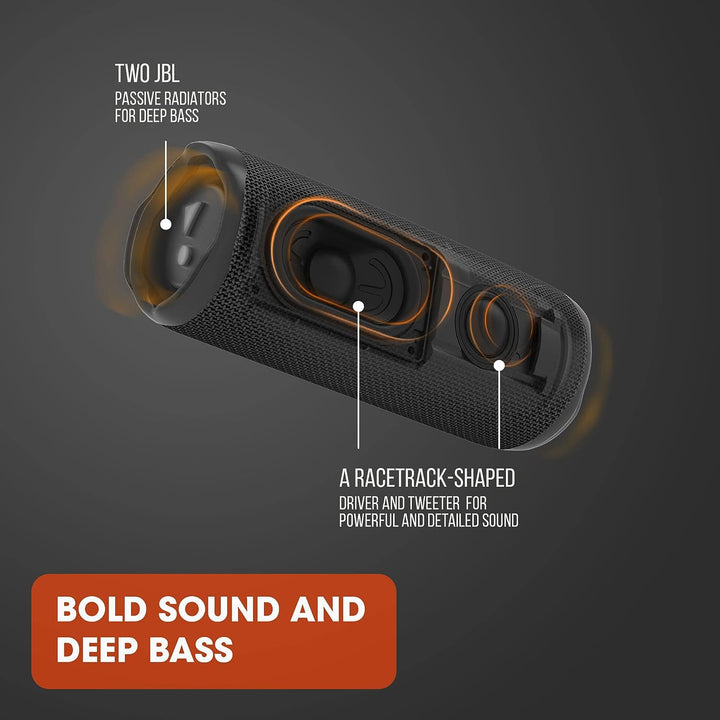 JBL Flip 6 - Tragbarer Lautsprecher, Schwarz