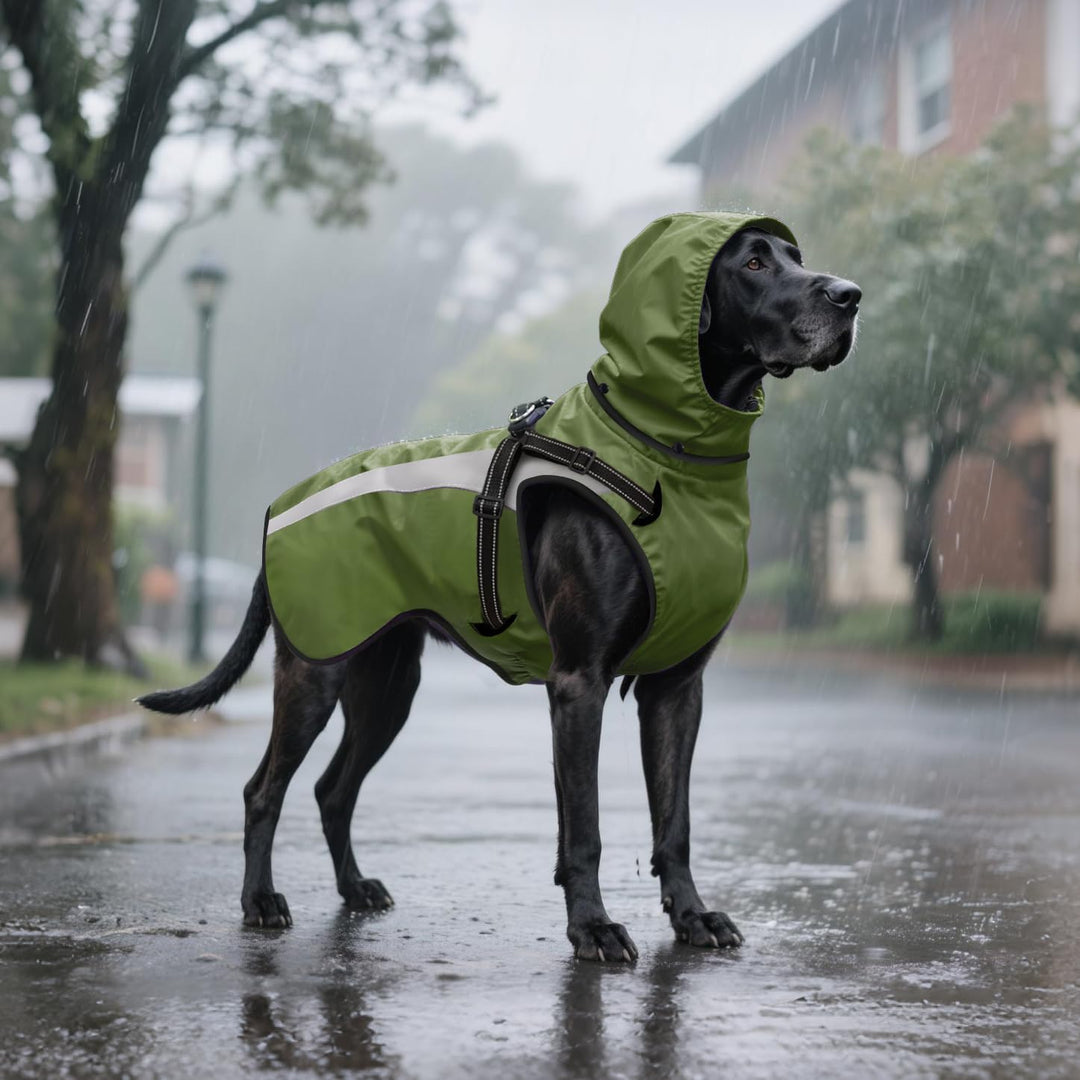 Hund Regenmantel wasserdichte Regenmäntel für Hunde Regenjacken mit Kapuze Haustier Regen Poncho Man