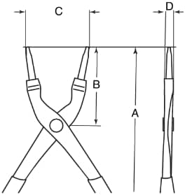 Alicates P/Arandelas Int. 180