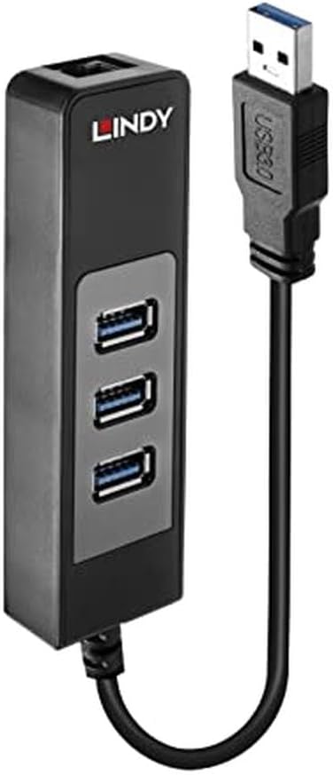 LINDY 43176 - USB 3.1 Hub und Gigabit Ethernet Adapter