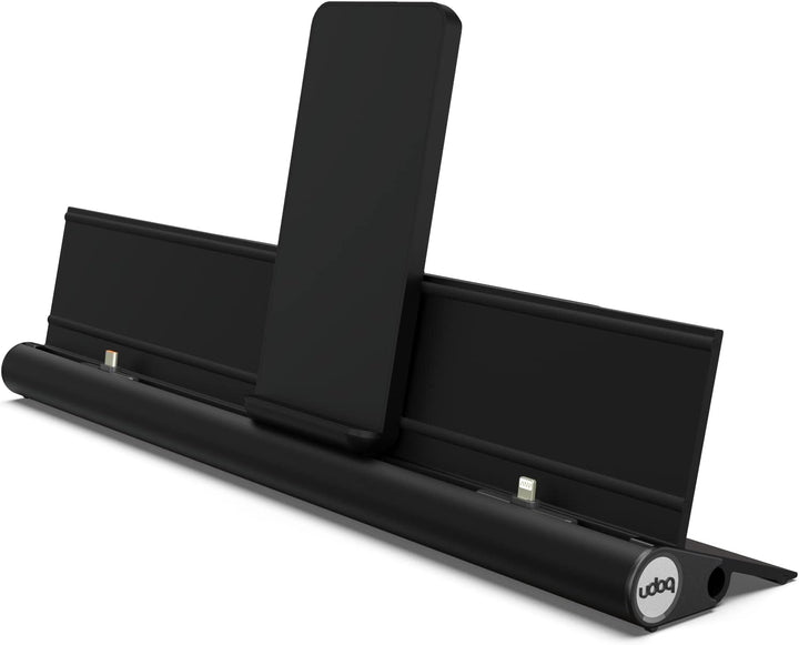Universal Ladestation für Smartphones Tablets und AirPods, udoq 400, Aluminium, mit Power Delivery F