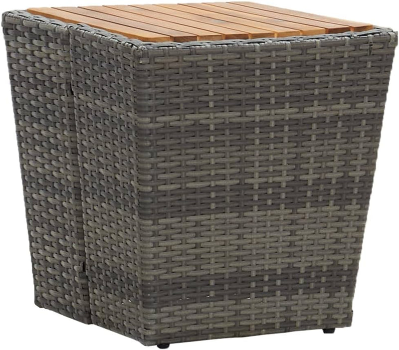 FIRBNUS 41.5x41.5x43 cm Beistelltisch Couchtisch Balkontisch Kompaktes Design Dining Table Kaffeetis