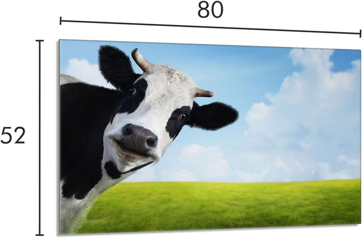 Herdabdeckplatte 80x52 cm 1-teilig Ceranfeldabdeckung Induktion Herdschutz Spritzschutz Glasplatte D