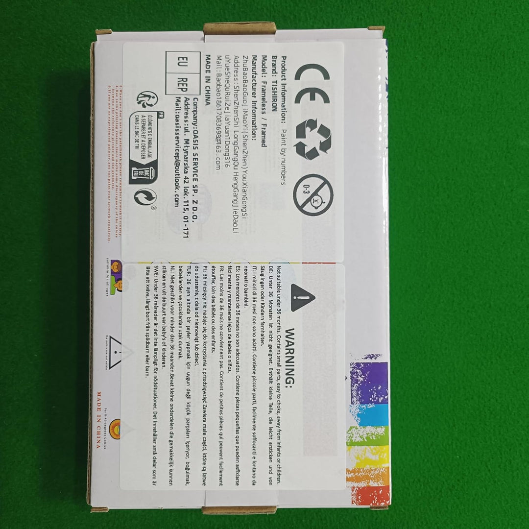 TISHIRON Malen Nach Zahlen Bunte Pferd Leinwände DIY Arcylic Paint by Numbers DIY Handgemalt Ölgemäl