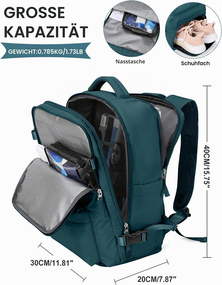 SZLX Vakuum Rucksack mit pumpe Ryanair Handgepäck 40x30x20 Damen Wizzair Handgepäck 40x30x20 Vakuum