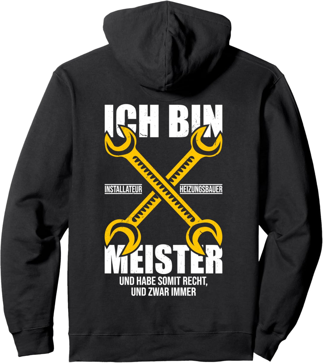 Heizungsbauermeister Installateur Heizungsbauer Werkzeug Pullover Hoodie