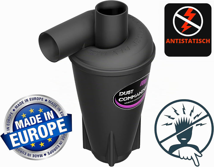 DUST COMMANDER DLX ESD MKII - Profi Zyklon Staubabsaugung/Filter/Abscheider - antistatisch